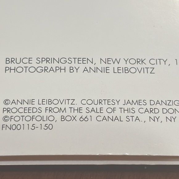 Two vintage Bruce Springsteen cards 1984 - Picture 3 of 5